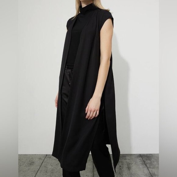 Joseph Ribkoff Los Sleeveless Duster Cardigan Vest Sz 16 - Picture 1 of 9